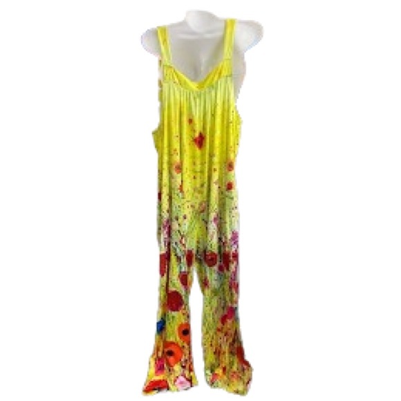 Vibrant Floral Romper Pantalon - Picture 3 of 14